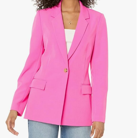 The Drop Women's Blake Long Blazer, Pink Blazer, Size XXL, NWT - Picture 1 of 8